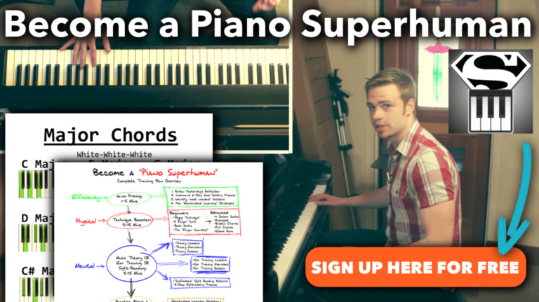 learn piano - become a piano superhuman sign up 